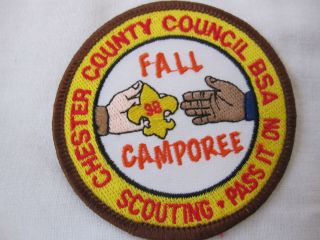 Boy Scouts Of America Patch,  Chester County Council,  Bsa,  Scouting,  Pass It On