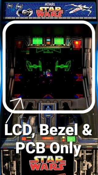 Atari Star Wars Arcade1up Lcd,  Bezel And Pcb Replacement Parts