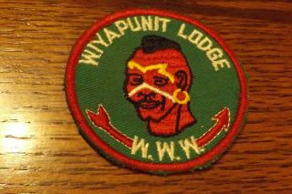 Boy Scout Patch Oa Wiyapunit Lodge C/e Gauze Back