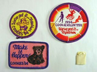 3 Vintage Girl Scouts Cookie We 