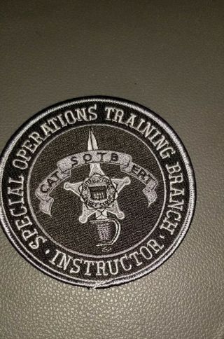 Rare U.  S.  Secret Service Special Operations Training Branch Instructor Patch Va