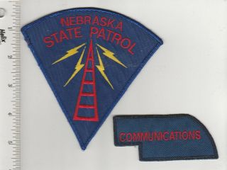 Us Police Patch Nebraska State Patrol Communications Worn Snag