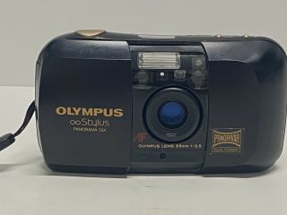 ‼️vtg Olympus Stylus Panorama Dlx Click To Shoot 35mm -