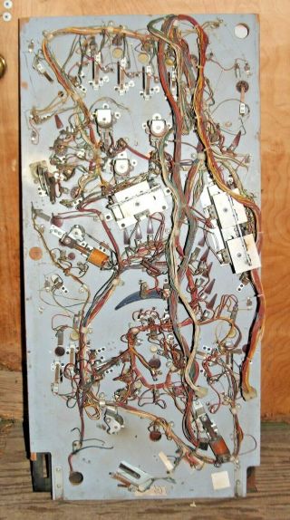 Early Williams FLASH Pinball Playfield w/wiring harness/Apron/all plastics - EUC 3