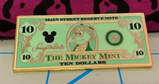 Figment $10 Bill Mickey Pin Alexander Hamilton Ten Dollar Bill 2008