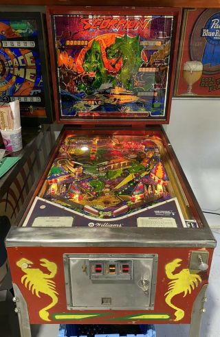 Scorpion Pinball Machine Williams Coin Op Arcade 1980