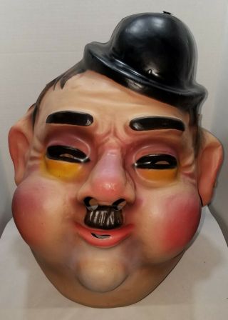 Vintage Rare Oliver Hardy Large Plastic 18 " Mascot Head Mask 
