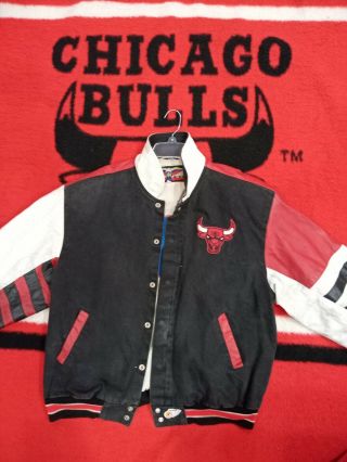 Leather Jacket Chicago Bulls Michael Jordan The Last Dance Vintage Xl