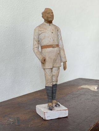 19th Century Indian Clay Terracotta Model Figure Sculpture 9.  25 "