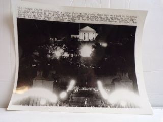 Upi Photo 6 - 8 - 68 Sen.  Robert Kennedy Buried After Dark.  Train With Body Was Late