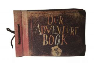 Disney Pixar Up Movie Our Adventure Book Scrapbook Carl & Ellie Dream Travel