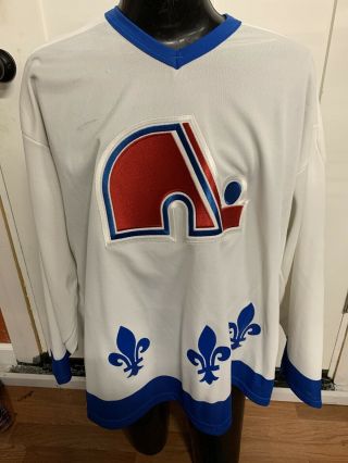 Quebec Nordiques Ccm Vintage Jersey Size Xxl Pre - Owned Hh3