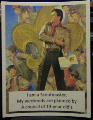 8 " X 10 " Print: " I Am A Scoutmaster " (ready To Frame)