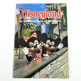 Disneyland A Treasure Book Of Memories Book - 1989