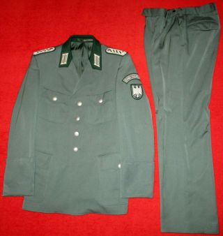 Vintage West Germany German Border Guard Bgs Bundesgrenzschutz Dress Uniform