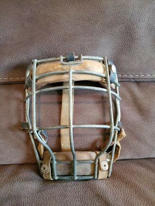 Vintage 60s? Ccm 4460 Goalie Mask Leather Padding
