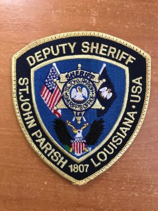 Patch Police Deputy Sheriff St.  John County Louisiana La State