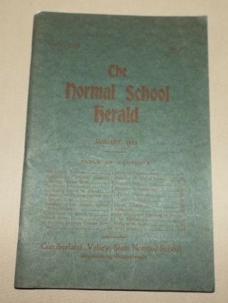 Shippensburg,  Pa 1919 Cumberland Valley State Normal School Herald