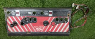Neo Geo Mvs Snk Control Panel With Joysticks And No Buttons