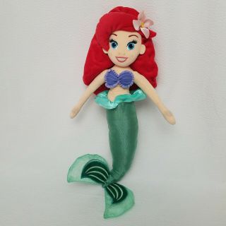 Disney Store Ariel The Little Mermaid Plush Doll Mermaid 21 " Stuffed Toy