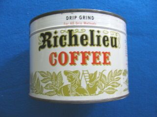 Vintage Richelieu Full Coffee Tin/can