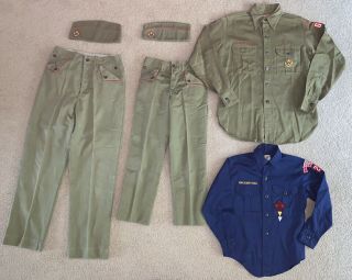 Vintage Boy Scout Bsa Uniform Shirt Pants Cap