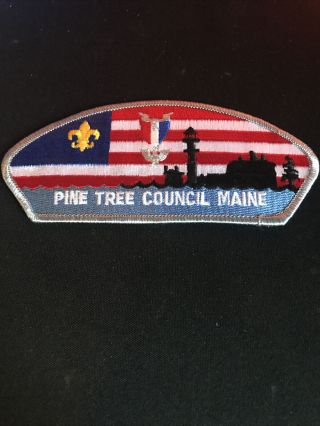 Pine Tree Council Eagle Scout Council Strip Patch Csp Boy Scouts Bsa Sa - 14