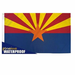 Arizona Waterproof Flag 3x5 State Banner Az Pennant Indoor Outdoor