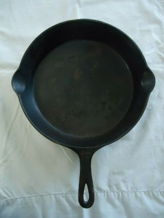 Vintage No.  10 Griswold 716 B Cast Iron Frying Pan Skillet Small Logo Erie Pa