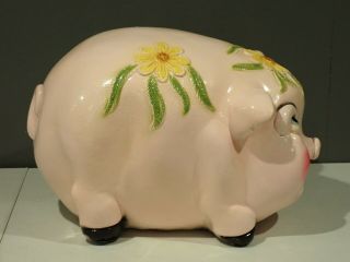 Vintage Large 20 " X 14 " X 11 " Fat Carnival Chalkware Piggy Bank