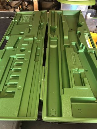 VINTAGE Remington Hard Body Plastic Green Shot Gun Case 1187 1100 870 2