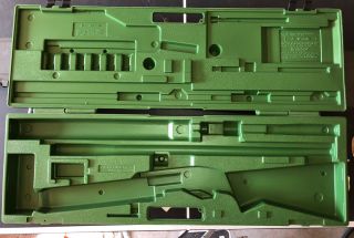 VINTAGE Remington Hard Body Plastic Green Shot Gun Case 1187 1100 870 3