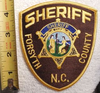 Forsyth County North Carolina Sheriff Patch (highway Patrol,  Ems,  State Police)