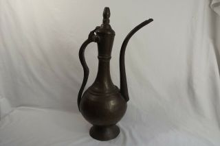 antique indian asian copper brass water jug 2