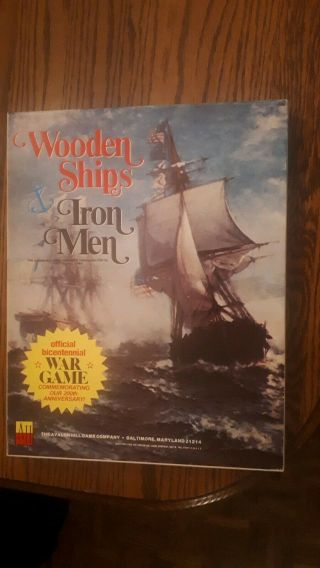 Vintage Avalon Hill Wooden Ships & Iron Men Unplayed.