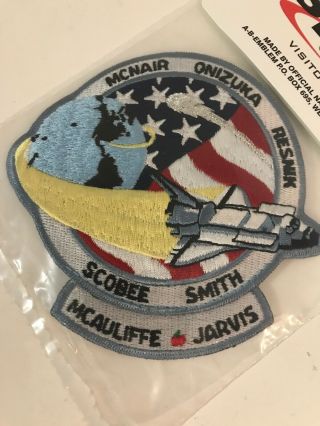 Vintage Space Shuttle Challenger Patch - McNair Onizuka Resnik Scobee Smith 2