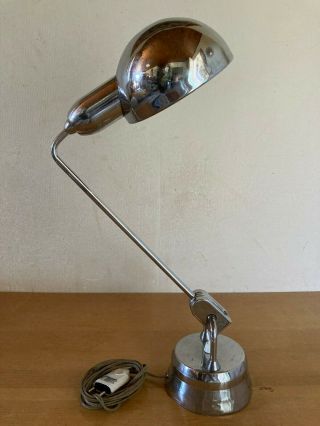 Lampe Métal Chromé Jumo Modèle 600 Design Vintage 1950