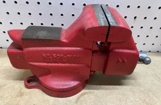 Vintage Sears Craftsman No.  506.  51801 Swivel Bench Vise with Jaw Protectors 3