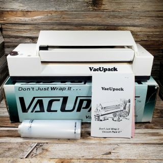 Vintage Vacupack Foodsaver Vacuum Sealer Sealing Machine Discontinued