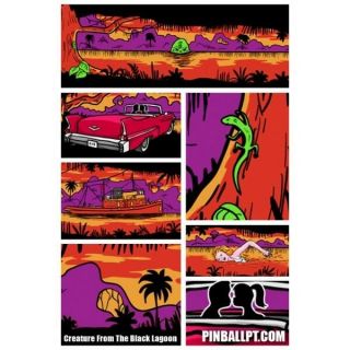 PINBALL INSIDE DECAL SET - Creature From The Black Lagoon 2