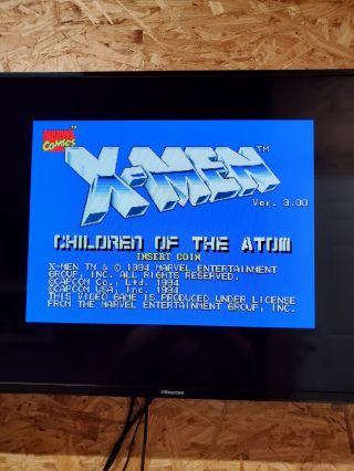 Xmen Children Of The Atom Cps2 Japan Capcom Arcade - Blue A,  B Boards