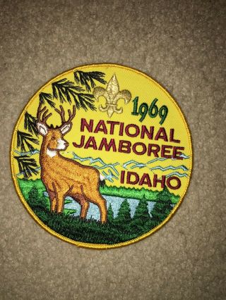 Boy Scout Bsa 1969 Idaho Deer National Jamboree Official Jacket Patch