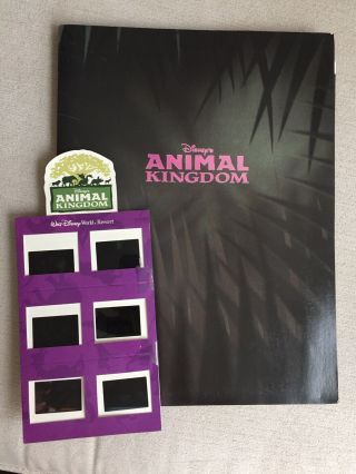 Animal Kingdom Theme Park Press Kit W 35mm Slides,  Walt Disney World Resort 1998