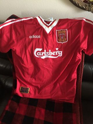 Vintage Liverpool Fc Football Home Shirt 1995 - 1996 Adidas Carlsberg Jersey Xl