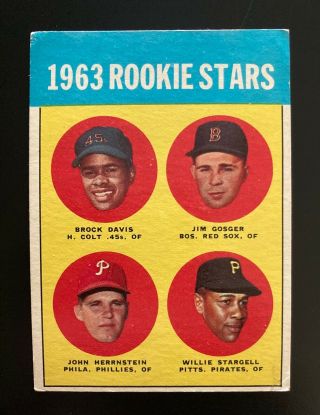 Vintage 1963 Topps Willie Stargell Rookie 553 - Pittsburgh Pirates