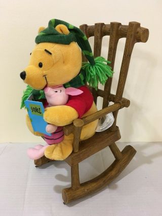 Disney Winnie The Pooh Piglet Rocking Chair Animated Night Before Xmas