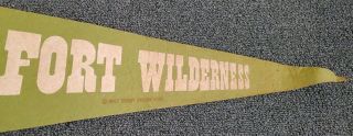 Rare Vintage Walt Disney World Fort Wilderness Pennant 3