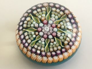 Vintage Scottish Perthshire Paperweights P Cane Millefiori Glass Paperweight
