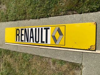 Vintage Renault Metal Sign