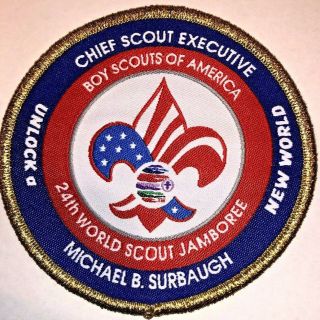 Michael Surbaugh Chief Scout Executive Badge 2019 World Boy Scout Jamboree